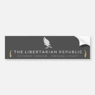 Coche Pegatina para el parachoques libertaria de la