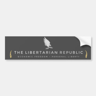 Coche Pegatina para el parachoques libertaria de la