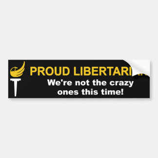 Coche Pegatina para el parachoques libertaria orgullosa