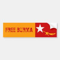 PEGATINA PARA EL PARACHOQUES LIBRE DE BIRMANIA