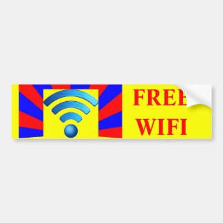 Coche Pegatina para el parachoques libre de Wifi