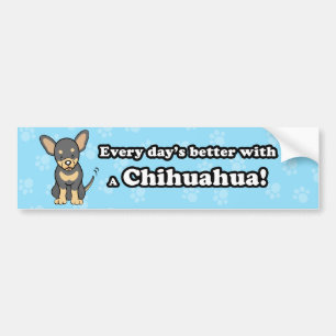 Coche Pegatina para el parachoques linda de la chihuahua