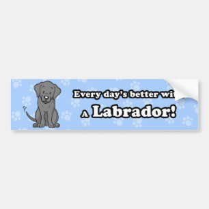 Coche Pegatina para el parachoques linda de Labrador del