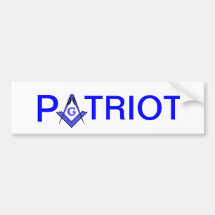 Coche Pegatina para el parachoques masónica del patriot
