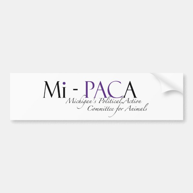 Coche Pegatina para el parachoques MI-PACA (Frente)