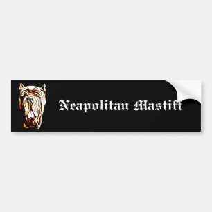 Coche Pegatina para el parachoques napolitana del mastí