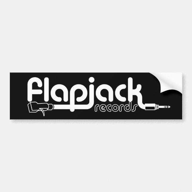 Coche Pegatina para el parachoques negra del Flapjack (Frente)