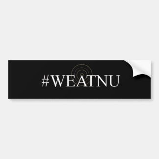 Coche Pegatina para el parachoques negra del #WEATNU