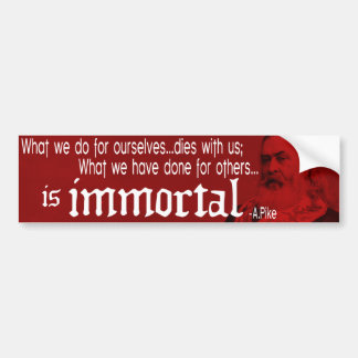 Coche Pegatina para el parachoques - No1 de Albert Pike