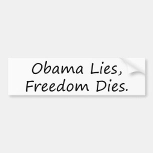 Coche pegatina para el parachoques - Obama miente los