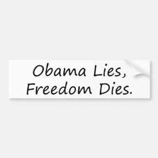 Coche pegatina para el parachoques - Obama miente los