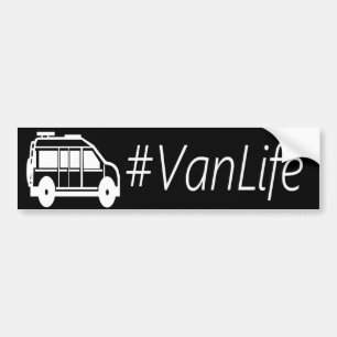 Coche Pegatina para el parachoques oscura del #VANLIFE