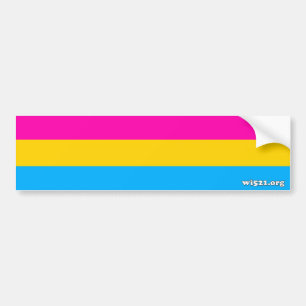 Coche Pegatina para el parachoques Pansexual de la