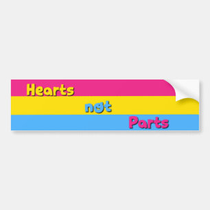 Coche Pegatina para el parachoques Pansexual del orgullo