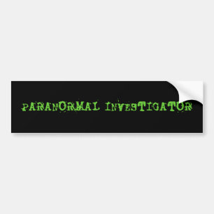 COCHE PEGATINA PARA EL PARACHOQUES PARANORMAL DEL