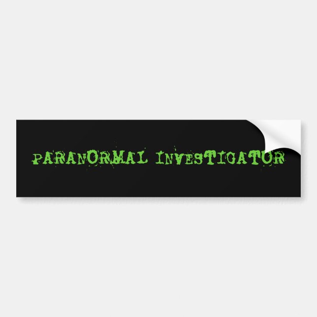 COCHE PEGATINA PARA EL PARACHOQUES PARANORMAL DEL (Frente)