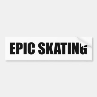 Coche Pegatina para el parachoques patinadora épica -