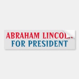 Coche Pegatina para el parachoques presidencial: Abraham