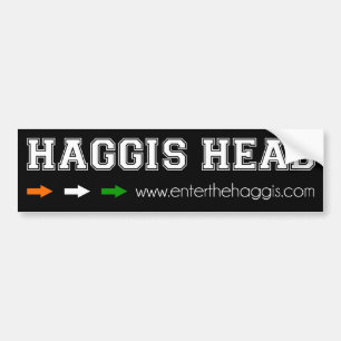 COCHE PEGATINA PARA EL PARACHOQUES PRINCIPAL DE HAGGIS