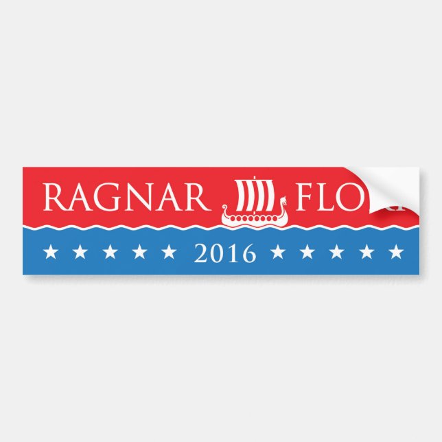 Coche Pegatina para el parachoques: Ragner/Floki/2016 (Frente)