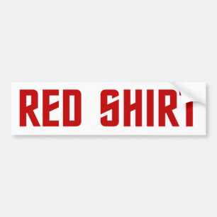 Coche Pegatina para el parachoques roja de la camisa