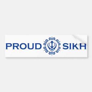 Coche Pegatina para el parachoques SIKH ORGULLOSA