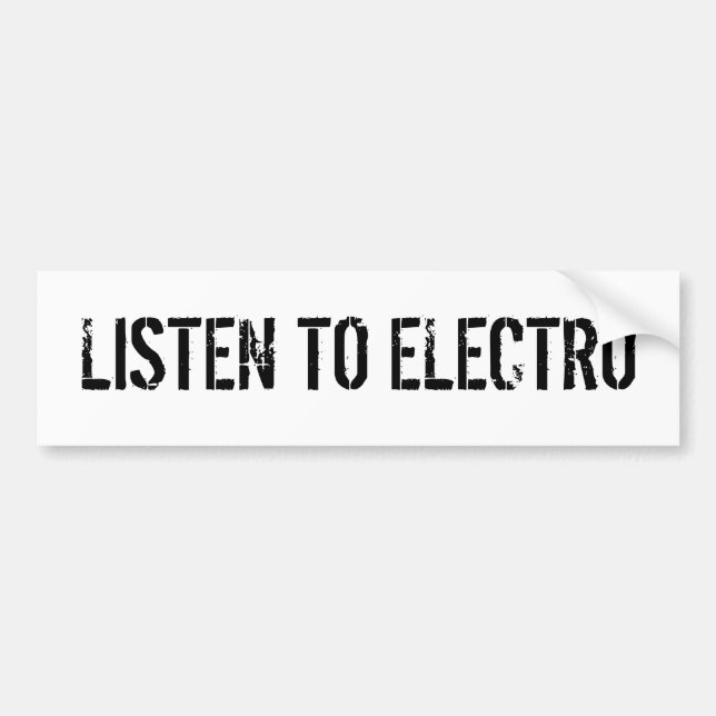 Coche Pegatina para el parachoques sin título (Frente)