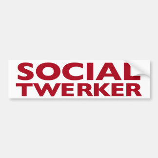 Coche Pegatina para el parachoques social de Twerker