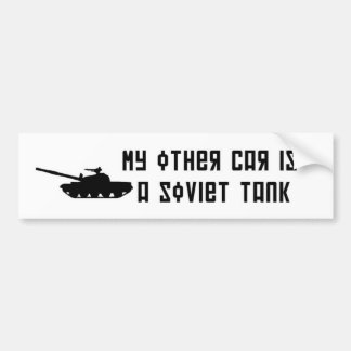 Coche Pegatina para el parachoques soviética del tanque