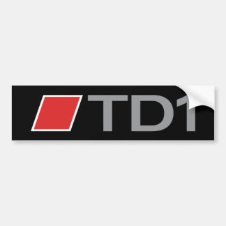 Coche Pegatina para el parachoques TD1