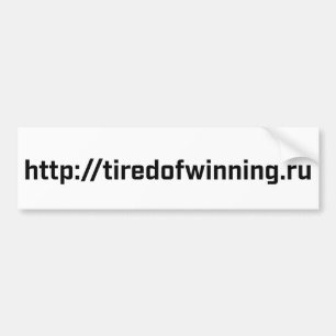 Coche Pegatina para el parachoques - tiredofwinning.ru