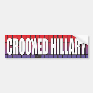 Coche Pegatina para el parachoques torcida de Hillary