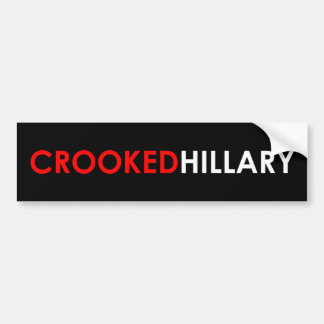 Coche Pegatina para el parachoques torcida de Hillary