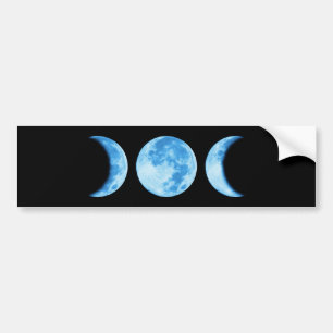 Coche Pegatina para el parachoques trifásica de la luna