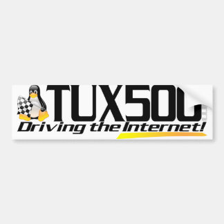 Coche Pegatina para el parachoques Tux500