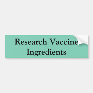 Coche Pegatina para el parachoques vaccínea
