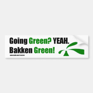 Coche Pegatina para el parachoques verde de Bakken con