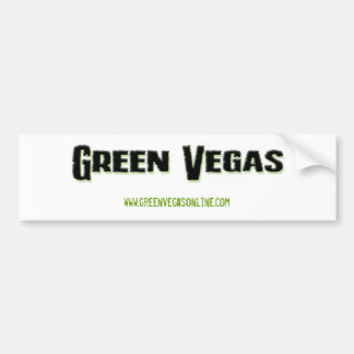 Coche Pegatina para el parachoques verde de Vegas