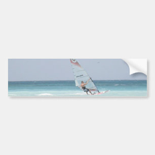 Coche Pegatina para el parachoques Windsurfing