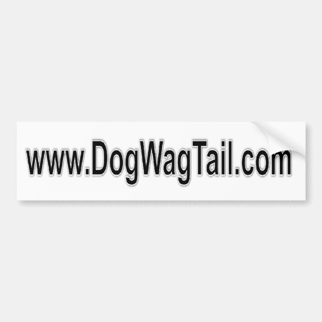Coche Pegatina para el parachoques - www.dogwagtail.com (Frente)