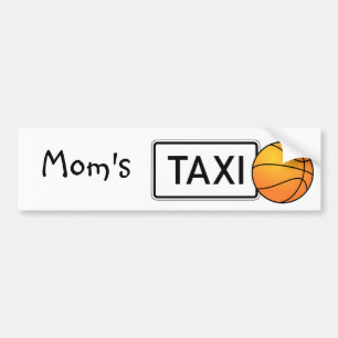 Coche Pegatina para parachoques de baloncesto de Taxi de