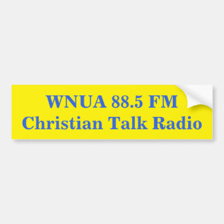 Coche Pegatina para WNUA 88.5 FM, Williamstown, KY