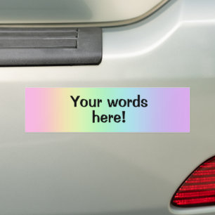 Coche Pegatina personalizada para parachoques de arcoiri