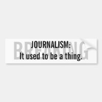 "Periodismo: Era pegatina para el parachoques de