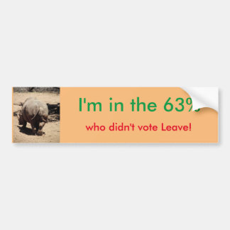 Coche Permanezca en pegatina para el parachoques de la