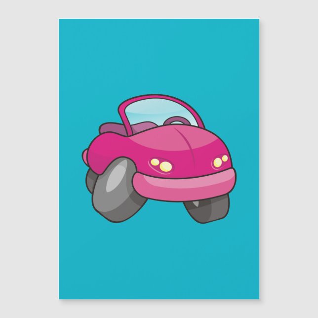 Coche Personalizado rosa (Anverso)
