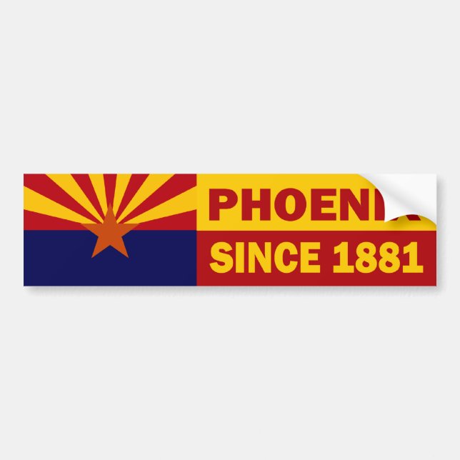 Coche Phoenix, pegatina para el parachoques de Arizona (Frente)