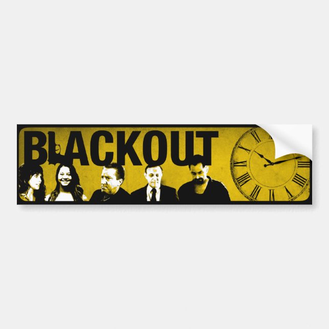 Coche Plantilla de la pegatina para el parachoques (Frente)