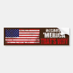 Coche PORQUE MERICA QUE ES PORQUÉ pegatina para el
