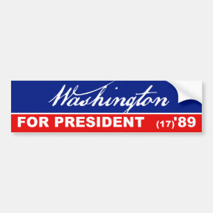 Coche Presidente de George Washington pegatina para el